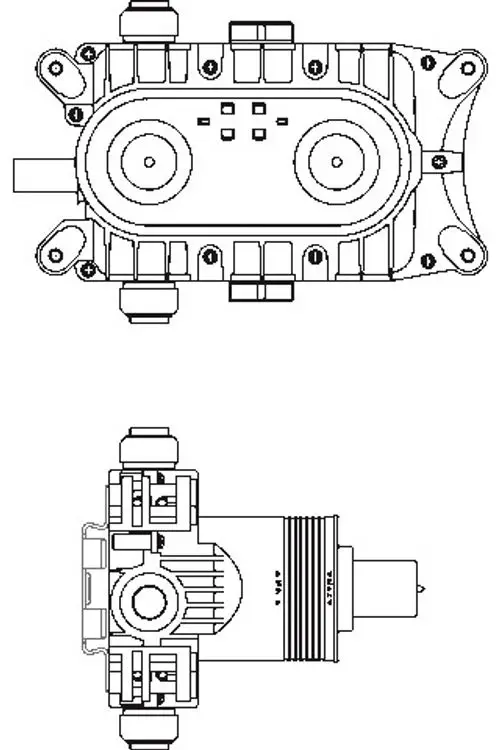 IS-UP-Bausatz-1-Thermostateinheit-Archimodule-mit-Montageschiene-A1500NU gallery number 2